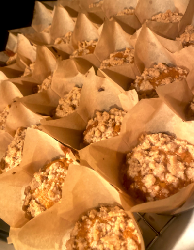 crumble muffins