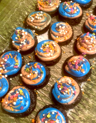 galaxy cupcakes