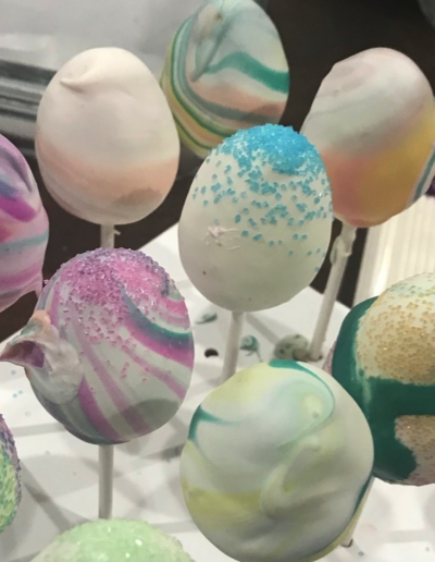 easter egg cake pops