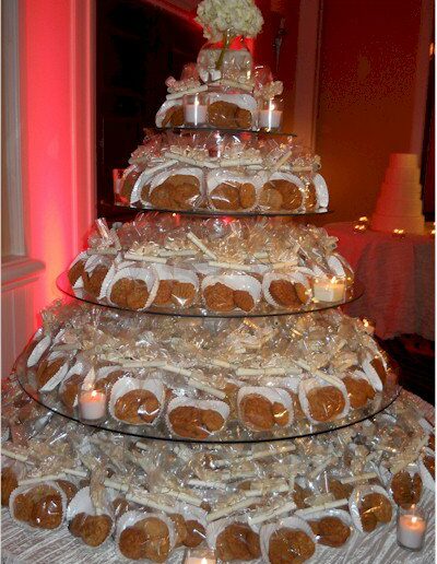 wedding cookie tower